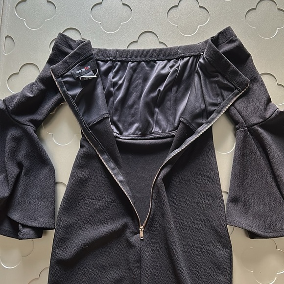 TEEZE ME Off-The-Shoulder Bodycon Dress Black Juniors size 0, Women’s XXS - Picture 11 of 16